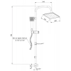 DST19-3 Yönlendiricili Duş Seti (200X200)(TEK Fonk.) (TSEN1112)