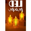 Dumansız Alevli 3 Adet Led Mum, Dekoratif Işık ve Pil Dahil