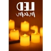 Dumansız Alevli 8 Adet Pilli Mini Led Mum Seti, Dekoratif Işıklandırma