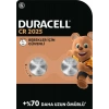 DURACELL 2025 (2’li Paket) Lityum Düğme Piller 3V