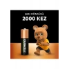 Duracell AA Şarj Edilebilir Pil (2li Paket), 1300 mAh NiMH, 2000 şarj döngüsü, önceden şarj edilmiştir, Uzun Ömürlü Güç