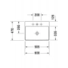 Duravit Durasquare Duraceram Batarya Banklı Çanak Lavabo 60 x 47 cm