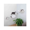 Duvara Monte Kedi Uzanma Seti - Hamak ve İki Basamaklı Kulübe, Gri