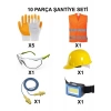 Ege Arge 10 Parça Baret Eldiven Şantiye Seti