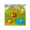 Eğitici Tahta Bultak Raptiyeli Puzzle - 5 Parça