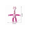 Eğitici Vantuzlu Zürafa Teleskobik Oyuncak, Pembe Renk