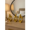 El Yapımı Minimalist 3lü Figür Seti - Gold