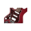 Elektro gitar, modern tasarım ve müzik performansı, açık gövde