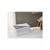 English Home Plaid Lines Polyester Hurç 74 x 46 x 46 cm Gri