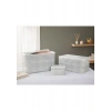 English Home Plaid Lines Polyester Hurç 74 x 46 x 46 cm Gri