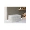English Home Plaid Lines Polyester Hurç 74 x 46 x 46 cm Gri