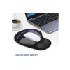 Ergonomik Bilek Destekli Kaymaz Taban Mouse Pad - Siyah