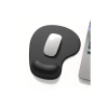 Ergonomik Bilek Destekli Kaymaz Taban Mouse Pad - Siyah