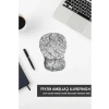 Ergonomik Kaymaz Taban Bilek Destekli Mouse Pad, Beyaz Renk