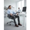 Ergonomik Tasarımlı Yönetici Ofis Koltuğu - Comfort Mood Gray