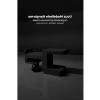 Ergonomik ve kaydırmaz keçeli siyah masa kulaklık standı, güçlendirilmiş yapısıyla Shadow Edition