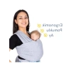 Esnek Gri Wrap Sling - Yenidoğan Taşıma Çözümü