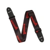 Esnek Tasarımlı Siyah ve Kırmızı Logolu Kayış