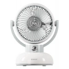 Everest EFN12 Krem 1200MAH 3 Hız Kademe LED Işıklı Retro Masaüstü USB Fan