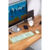 Everest ROUND KM-6282 Renkli Tuşlu Yeşil Kablosuz Q Multimedia Klavye + Mouse Set