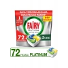 Fairy Platinum Bulaşık Makinesi Deterjanı Tableti / Kapsülü Limon Kokulu 72 Yıkama