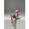 Female Dummy 13 Saçlı Pembe Robot Figür – Eklemli Koleksiyon Aksiyon Modeli