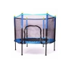Fileli  Boy Trambolin, 140 cm Çap, Korumalı, Kolay Kurulum, Mavi