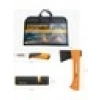 Fiskars Fireplace Set Parçalama Baltası Xxs-X5 + Bileyicili Ağır İş Bıçağı + Balta ve Bıçak Bileyici