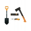 Fiskars Solid Kürek + S-X10 Balta + Ağır İş Bıçağı + Balta ve Bıçak Bileyici Seti