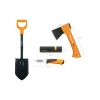 Fiskars Solid Kürek + Xxs-X5 Balta + Ağır Iş Bıçağı + Balta ve Bıçak Bileyici