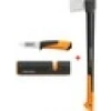 Fiskars Yarma Baltası Xl X25 + Bileyicili Ağır İş Bıçağı + Balta ve Bıçak Bileyici