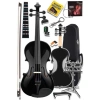 Full Siyah Keman Seti - 4/4 Boy, Nota Sehpası ve Aksesuarlar ile