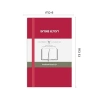 Fuşya Renkli 9x14 cm Sert Kapaklı Defter, Nota Bene Classic