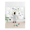Galaksi Temalı Eğitici Dev Boyama Kağıdı | 90x130 cm | Çocuklar İçin