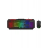 Gamebooster Knight KM-11B Rainbow Aydınlatmalı Kablolu Oyuncu Klavye & Rgb Mouse Set - Siyah