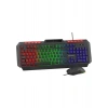 Gamebooster Knight KM-11B Rainbow Aydınlatmalı Kablolu Oyuncu Klavye & Rgb Mouse Set - Siyah