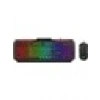 Gamebooster Knight KM-11B Rainbow Aydınlatmalı Kablolu Oyuncu Klavye & Rgb Mouse Set - Siyah