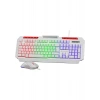 Gamebooster Knight KM-11W Rainbow Aydınlatmalı Kablolu Oyuncu Klavye & Rgb Mouse Set - Beyaz