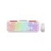 Gamebooster Knight KM-11W Rainbow Aydınlatmalı Kablolu Oyuncu Klavye & Rgb Mouse Set - Beyaz