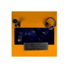 Gece Dünya Haritası Baskılı Büyük Boy Mousepad - 70x30 cm