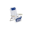 Geniş Alüminyum Katlanır Plaj Sandalyesi - 5 Kademeli Sırt Ayarı