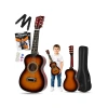 Gerçek Ağaç Çocuk Gitarı, 6 Telli Sunburst Tasarım, Eğlenceli Müzik Deneyimi