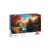 Geyikli Şelale Temalı 1000 Parça Puzzle, Eğlenceli Zeka Oyunu