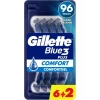 Gillette Blue3 Comfort Kullan At Tıraş Bıçağı 8 Adet 3 Bıçaklı Üstün Konfor Sağlayan Tasarım
