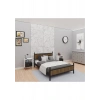 GM 305 MODERN ÇİFT KİŞİLİK AHŞAP METAL SİYAH CEVİZ KARYOLA 140X190