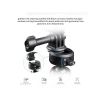 Go Hero 13/12 için CapLock üçlü vantuz tutucu, DJI Osmo 360/Action 6/Pocket 4/3 için, 1/4-20 dişli adaptörlü, Insta360 Ace  2/X5/ONE RS için aksiyon kamerası