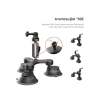 Go Hero 13/12 için CapLock üçlü vantuz tutucu, DJI Osmo 360/Action 6/Pocket 4/3 için, 1/4-20 dişli adaptörlü, Insta360 Ace  2/X5/ONE RS için aksiyon kamerası