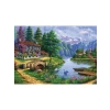 Göl Köy Temalı 1500 Parça Puzzle, Sanatseverler İçin