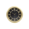 Gold-Siyah Kabartma Duvar Saati, 50 cm