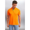 Grimelange MATHEW Erkek Turuncu Polo Yaka T-shirt